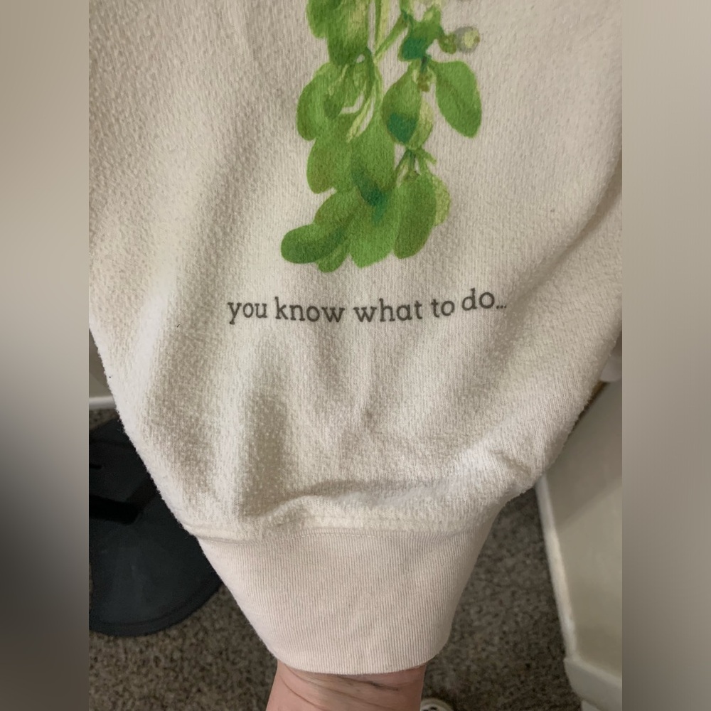 Wildfox | Mistletoe Print Sweatshirt Size Medium - Picture 4 of 8